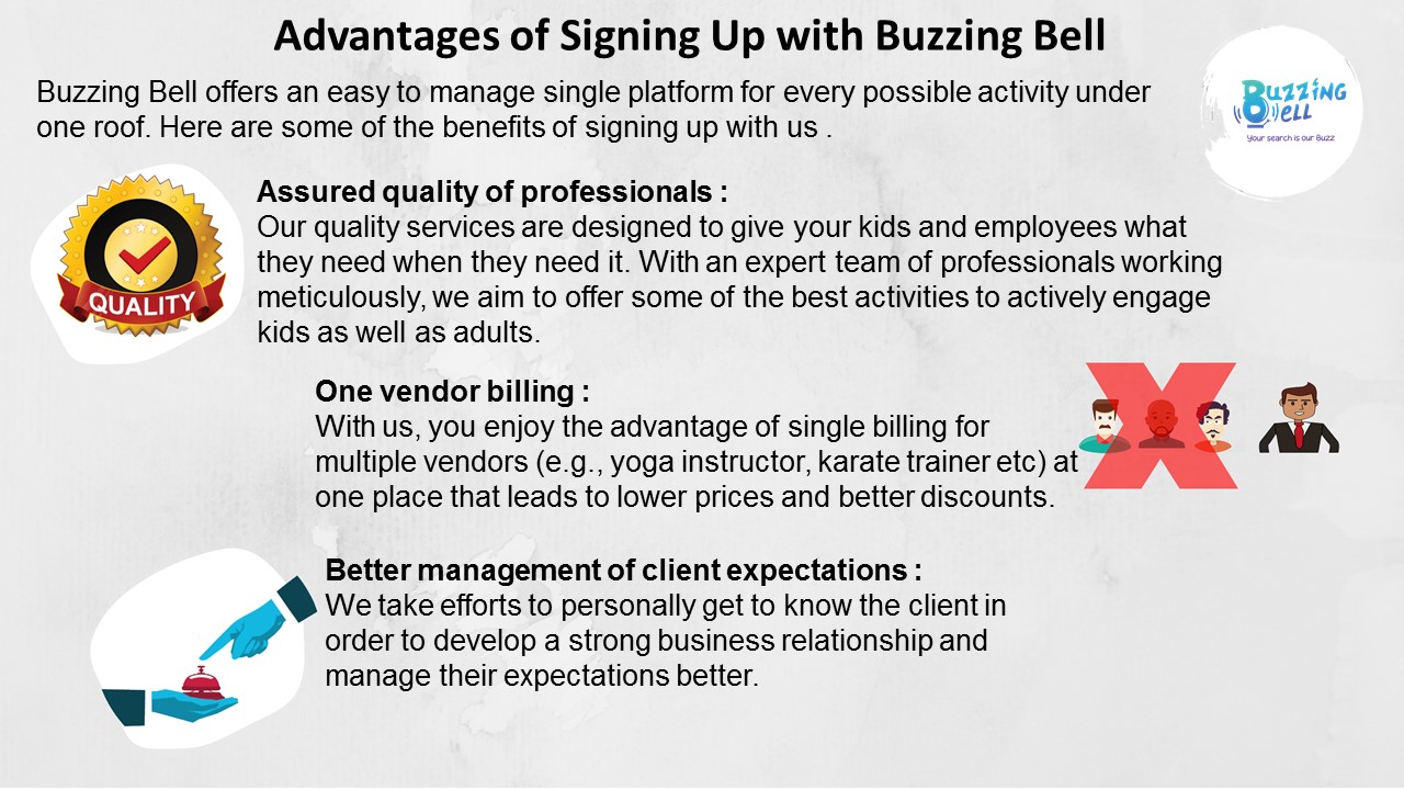 Best Advantages of Signing up with Buzzing Bell